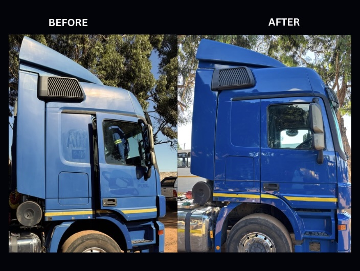Before and after paint correction
